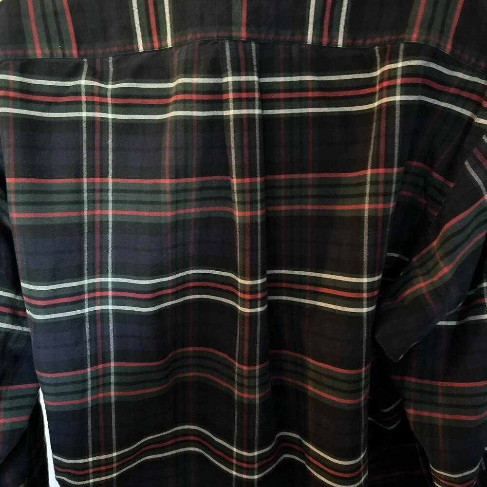 Vintage Polo Ralph Lauren The Big Oxford Plaid Button Down Shirt XL Pony Preppy - Picture 5 of 8